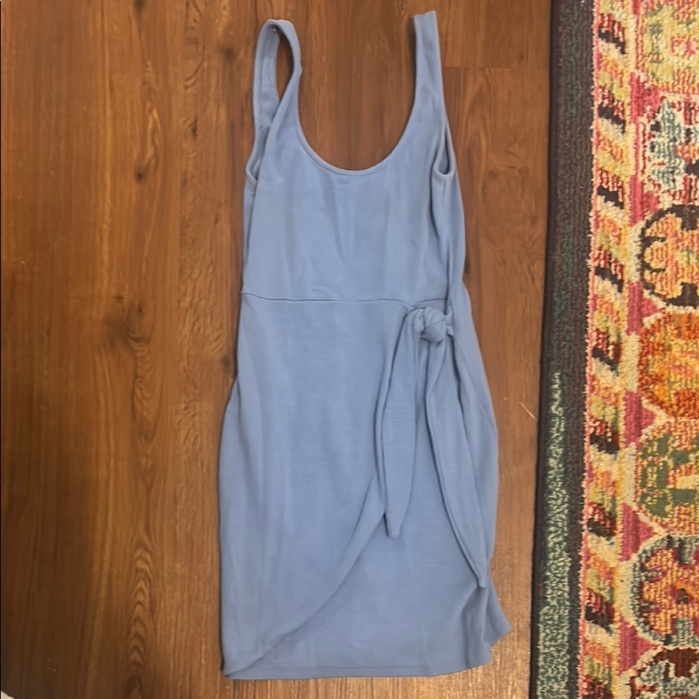 Mini cotton blue dress.